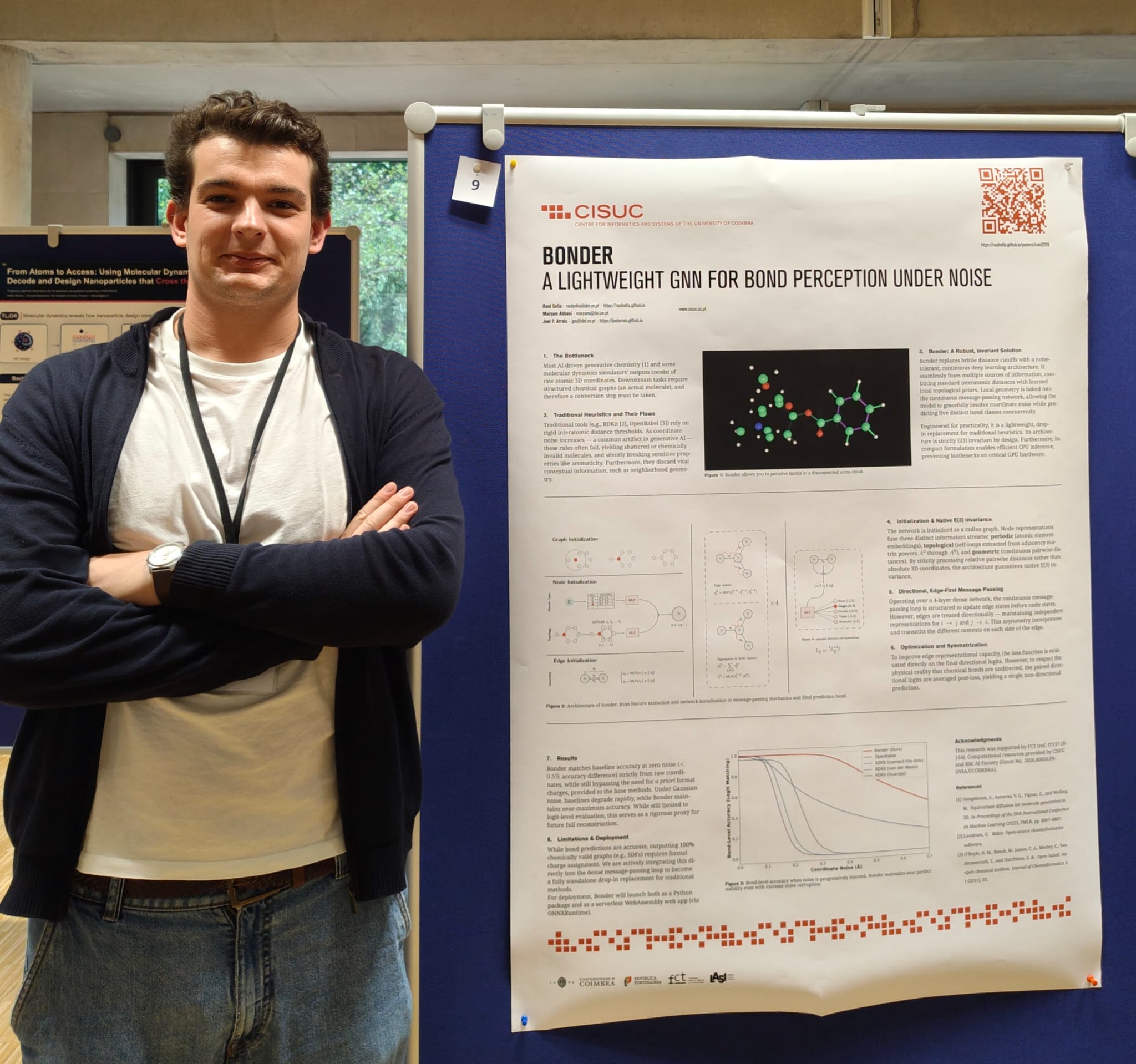 Raul Sofia presenting the Bonder poster at TRAID 2026